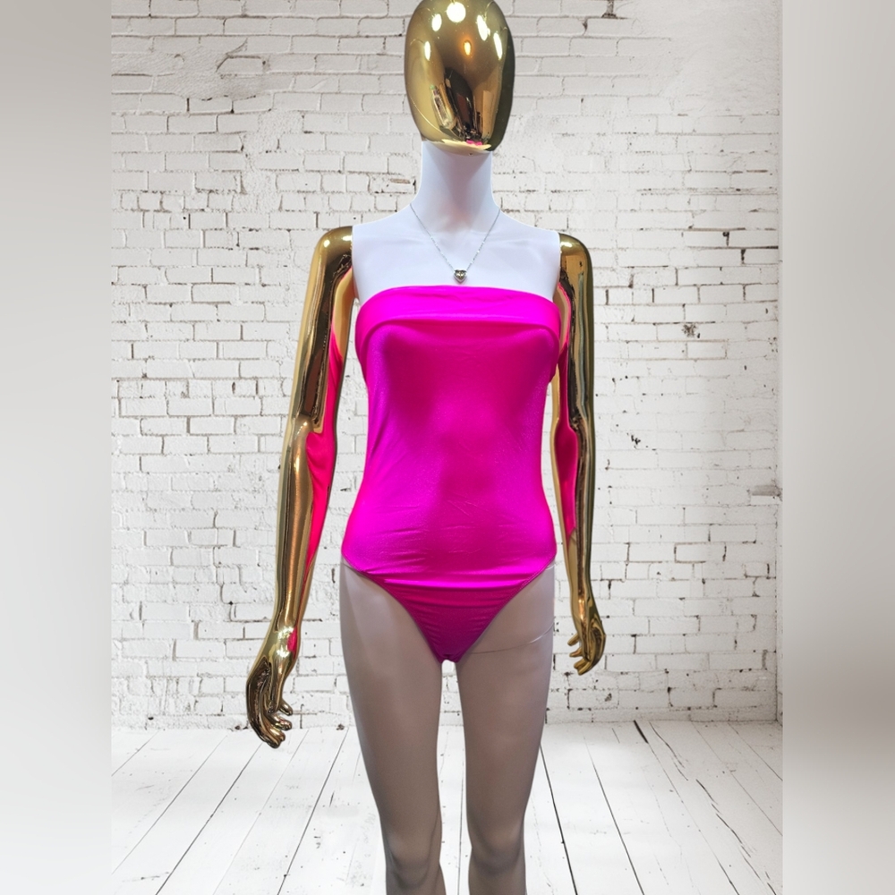 MISSGUIDED Metallic Flap Tube Bodysuit